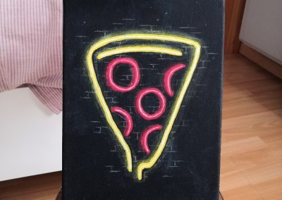 peinture de pizzas